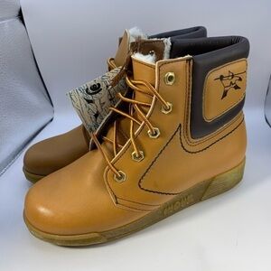 Vintage Inouk Leather Boots New With Tags Men’s Size 5 Women’s Size 6.5​​​​​​​​​